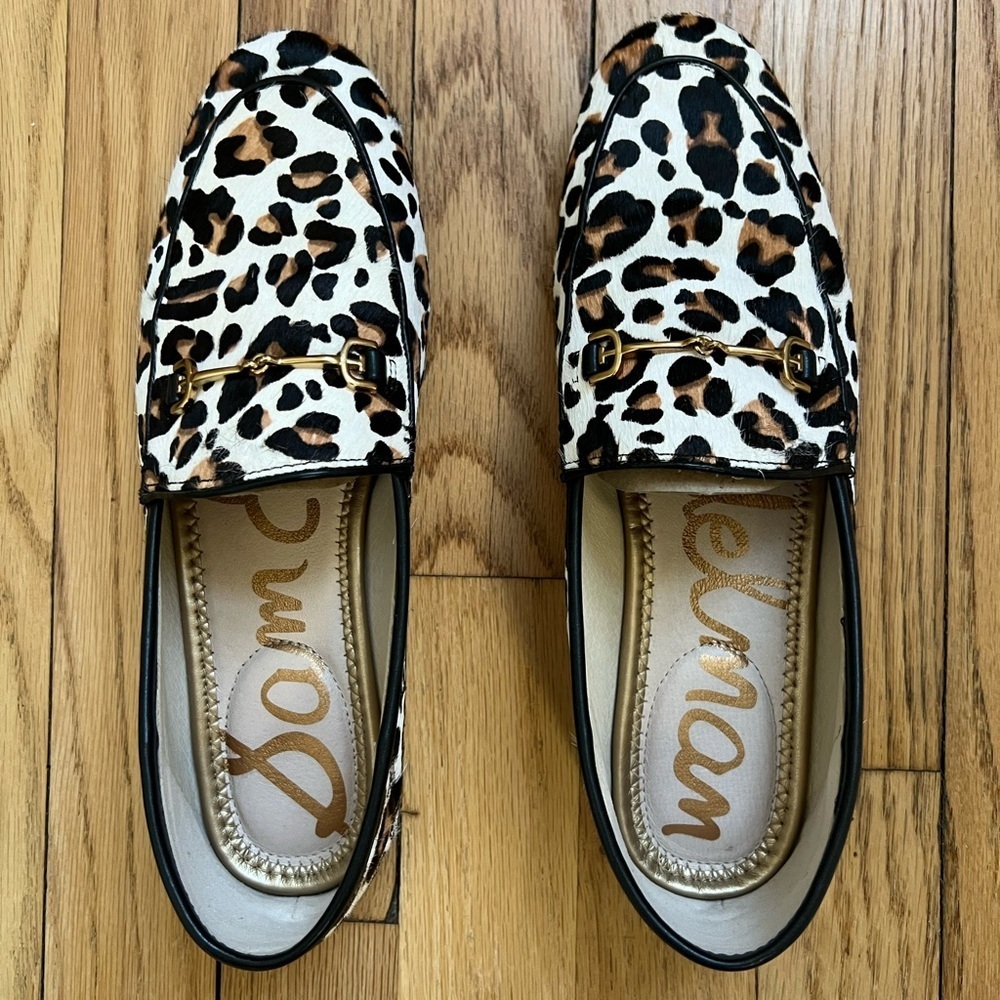 Sam Edelman LORAINE Leopard Print Loafers in size 7.5